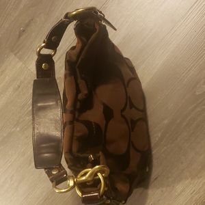 Brown Coach handbag